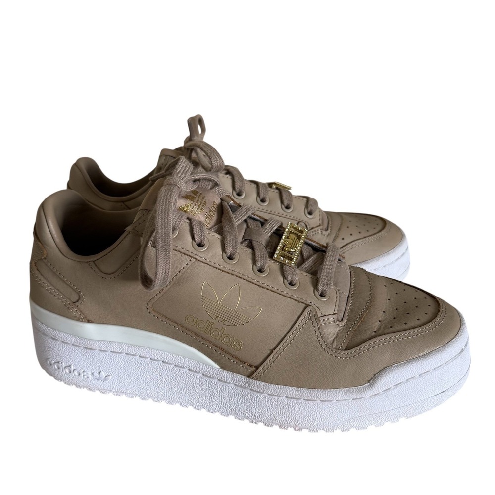 Adidas Forum Bold Platform Sneakers Beige Gold Women Size 9‎